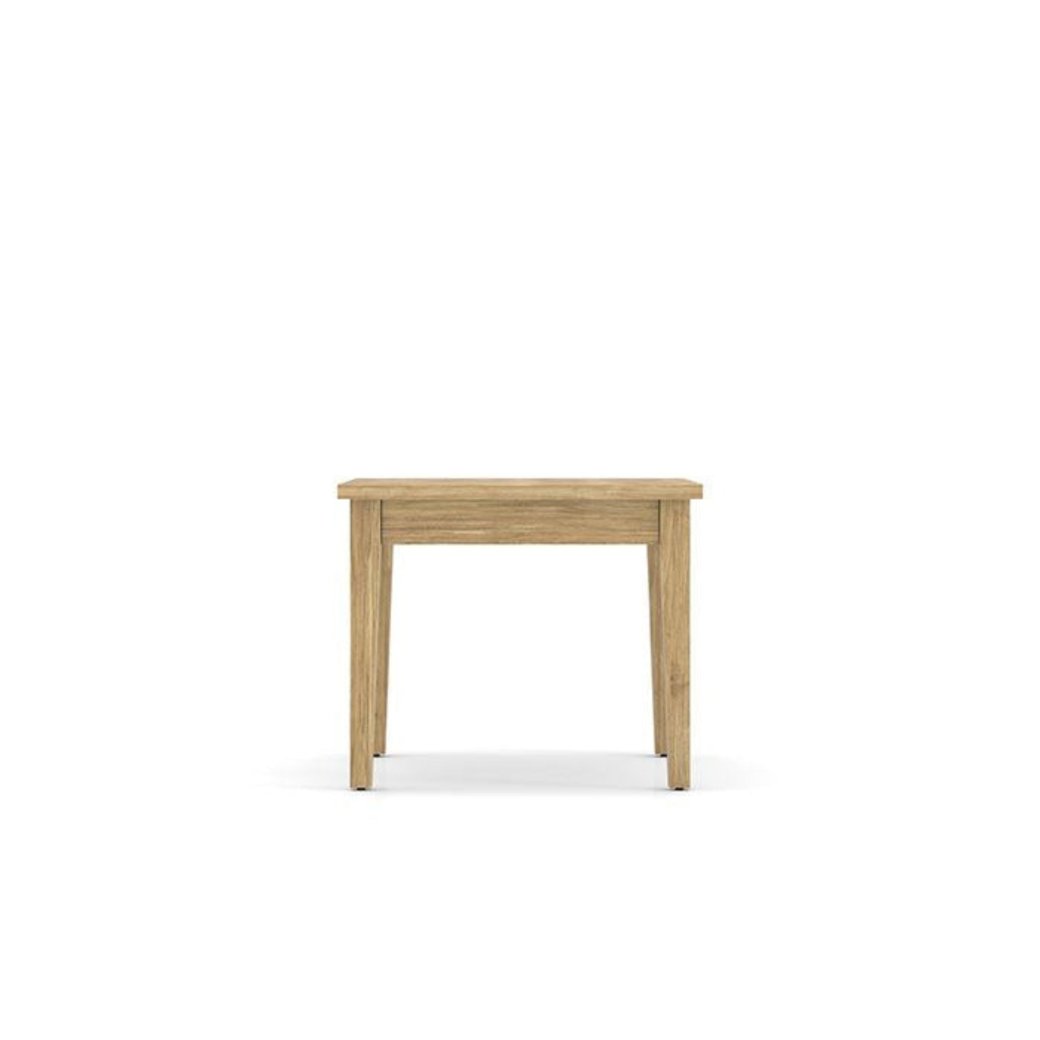 End Table with Solid Wood Base Aspen