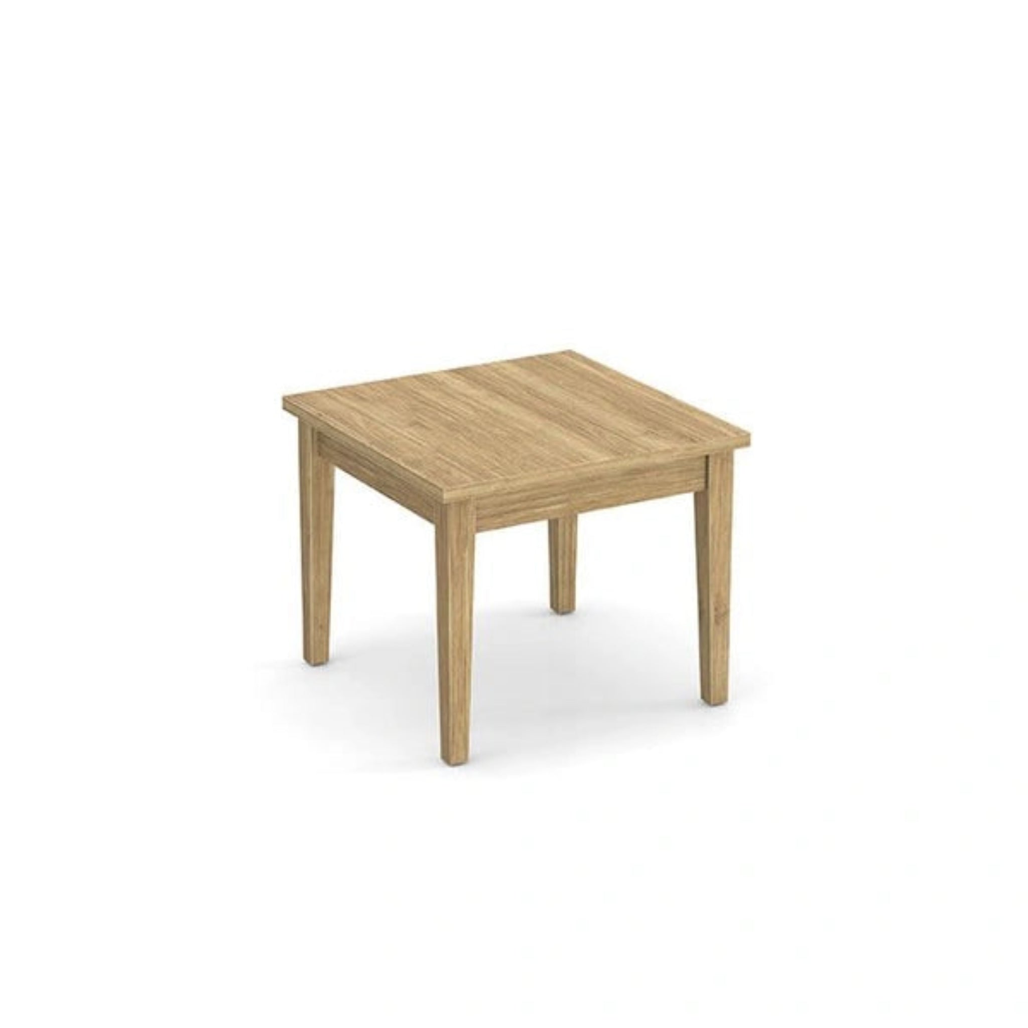 End Table with Solid Wood Base Aspen