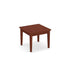 End Table with Solid Wood Base Cherry