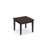 End Table with Solid Wood Base Espresso