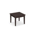 End Table with Solid Wood Base Espresso