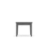 End Table with Solid Wood Base Newport Gray