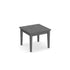 End Table with Solid Wood Base Newport Gray