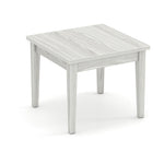 End Table with Solid Wood Base Silver Birch