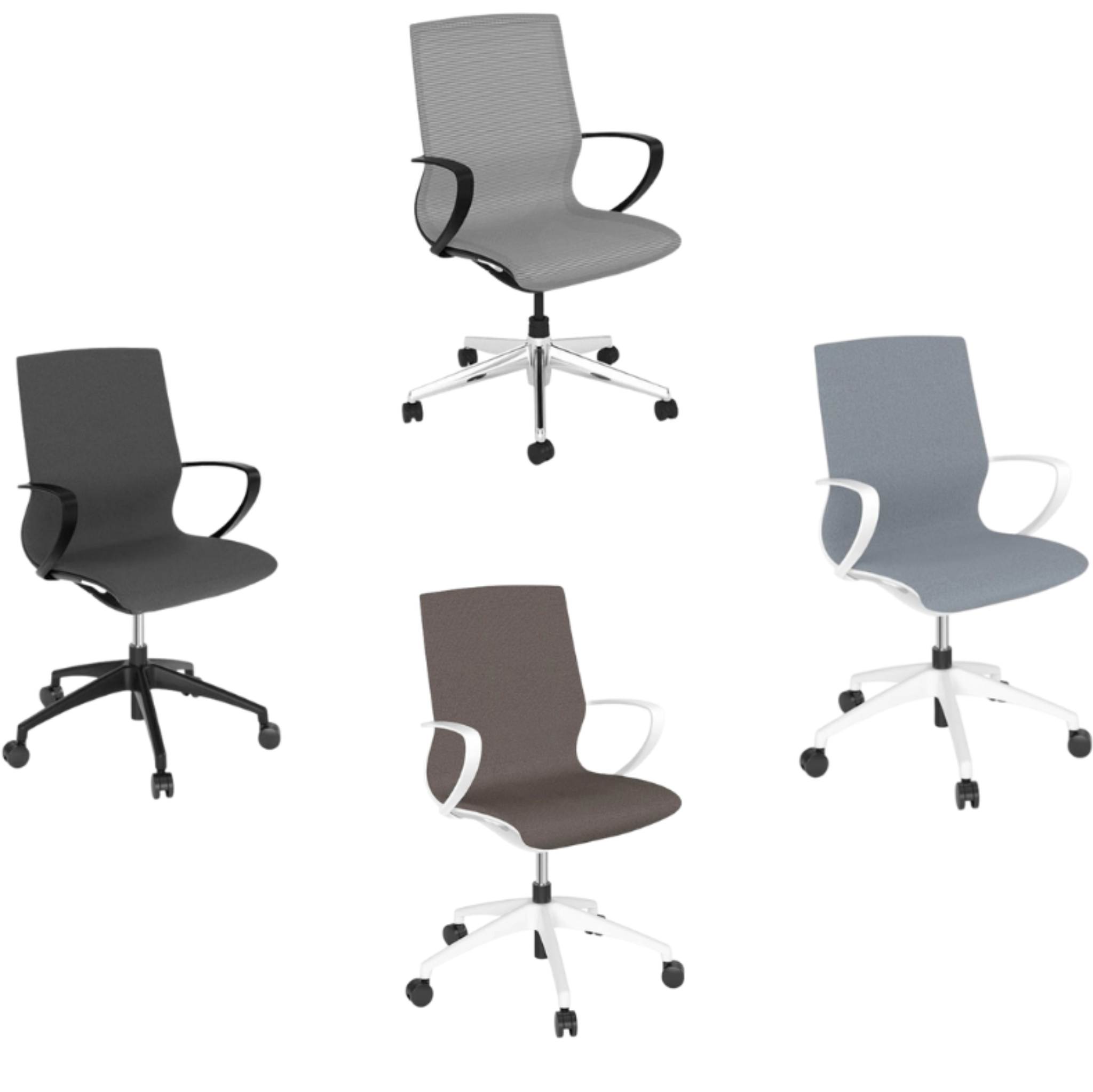 Erin Aluminum Mid-Back Chair