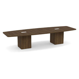 Boat Shaped Cube Base Conference Table
