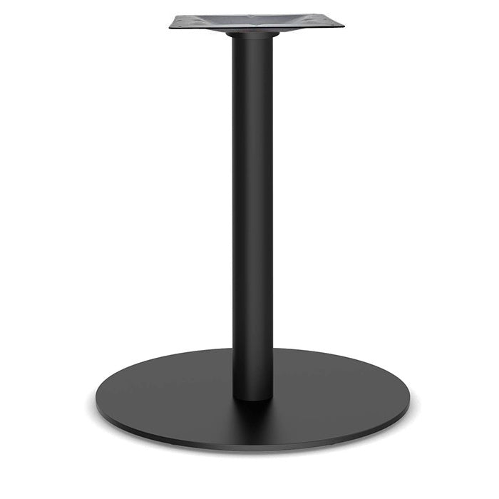 Round Laminate Table with Black Round Base