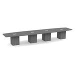 Boat-Shaped Cube Base Conference Table