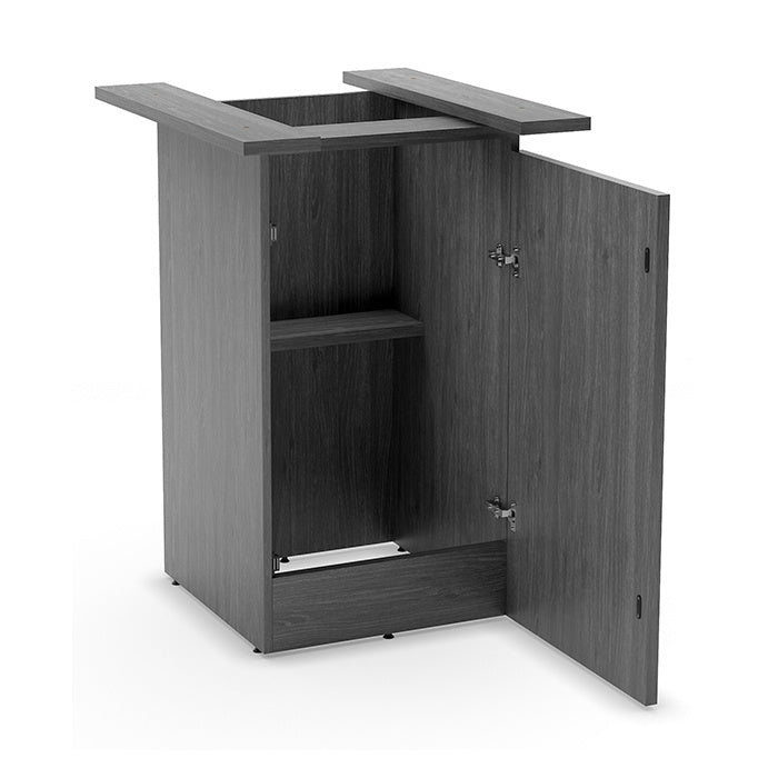Cafe Height Square Top Cube Base Conference Table