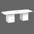 Boat-Shaped Cube Base Conference Table