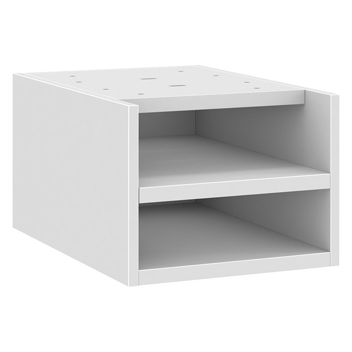 Deluxe Pedestal Box-Box-File with Open Shelving