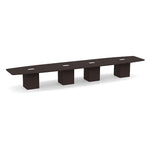 Boat-Shaped Cube Base Conference Table