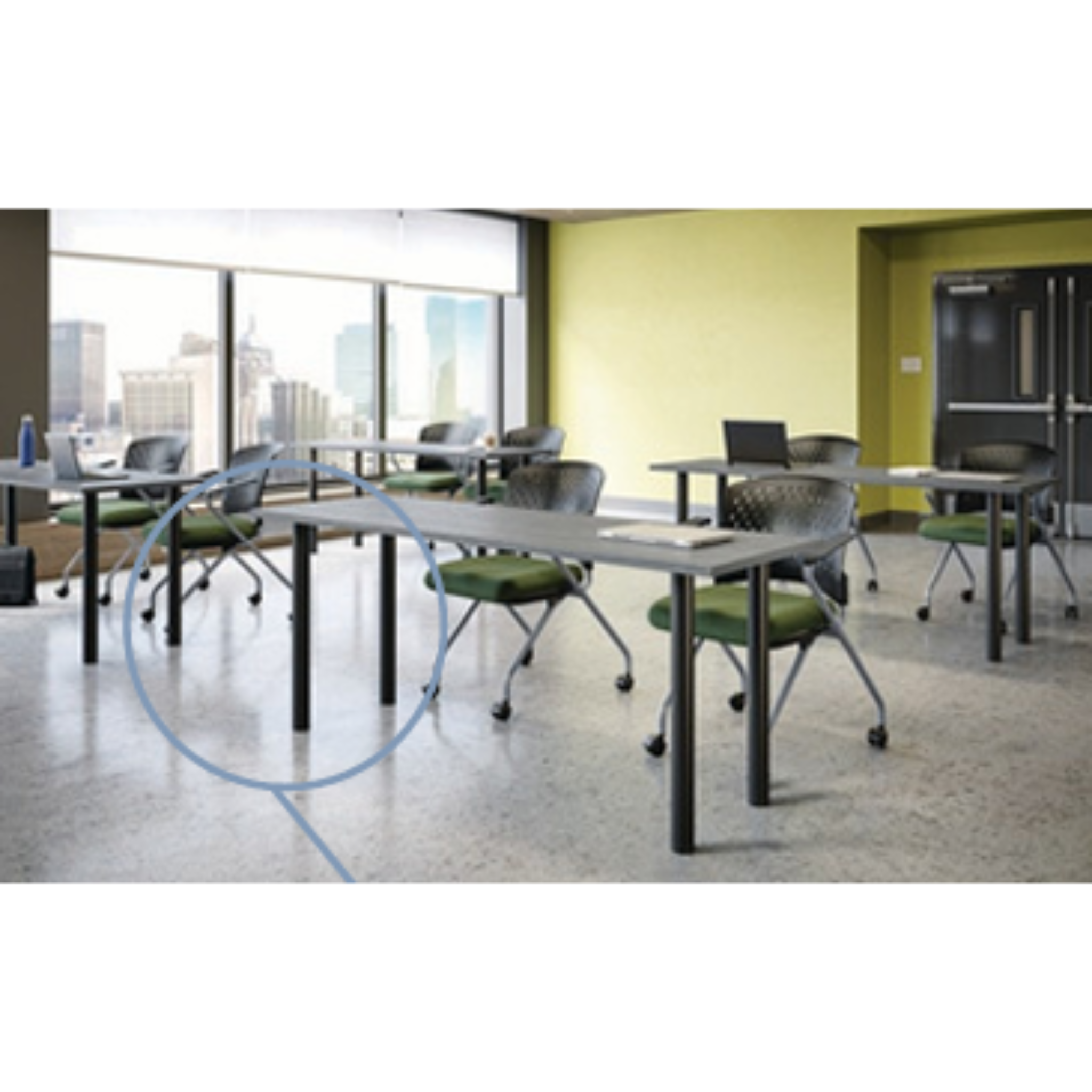 Modular Flextable with Round Post Legs (30