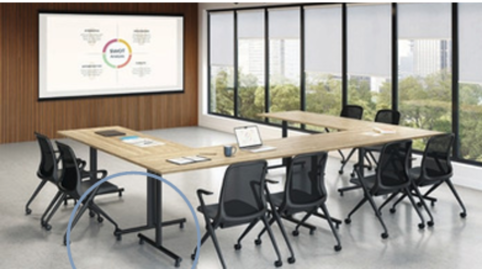 Modular Flextable with T-Legs (24")