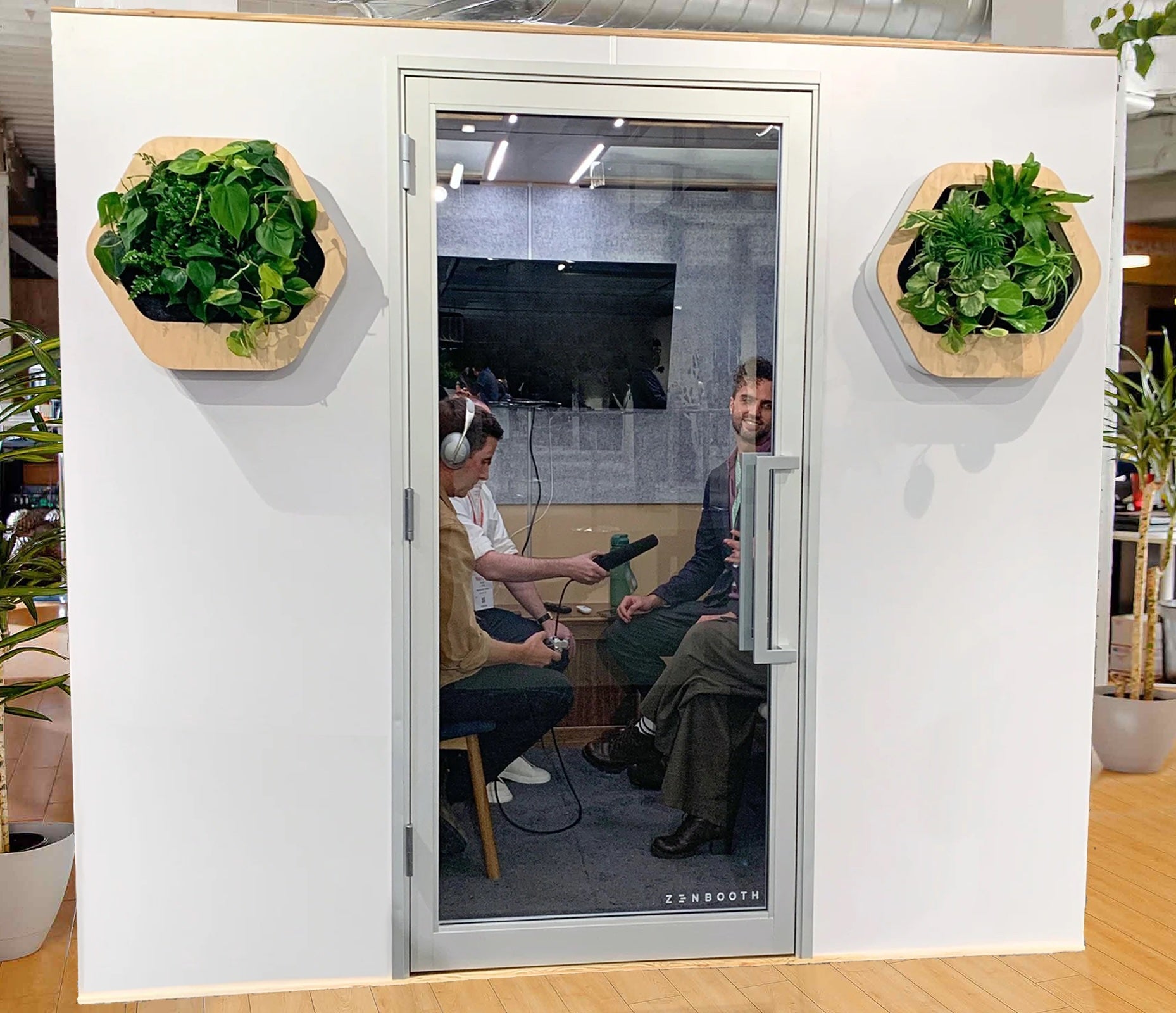 Zenbooth Quad ADA-compliant meeting room in an office