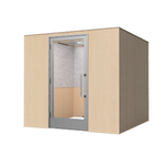 Zenbooth Quad ADA-compliant meeting room — Maple exterior, product view on white