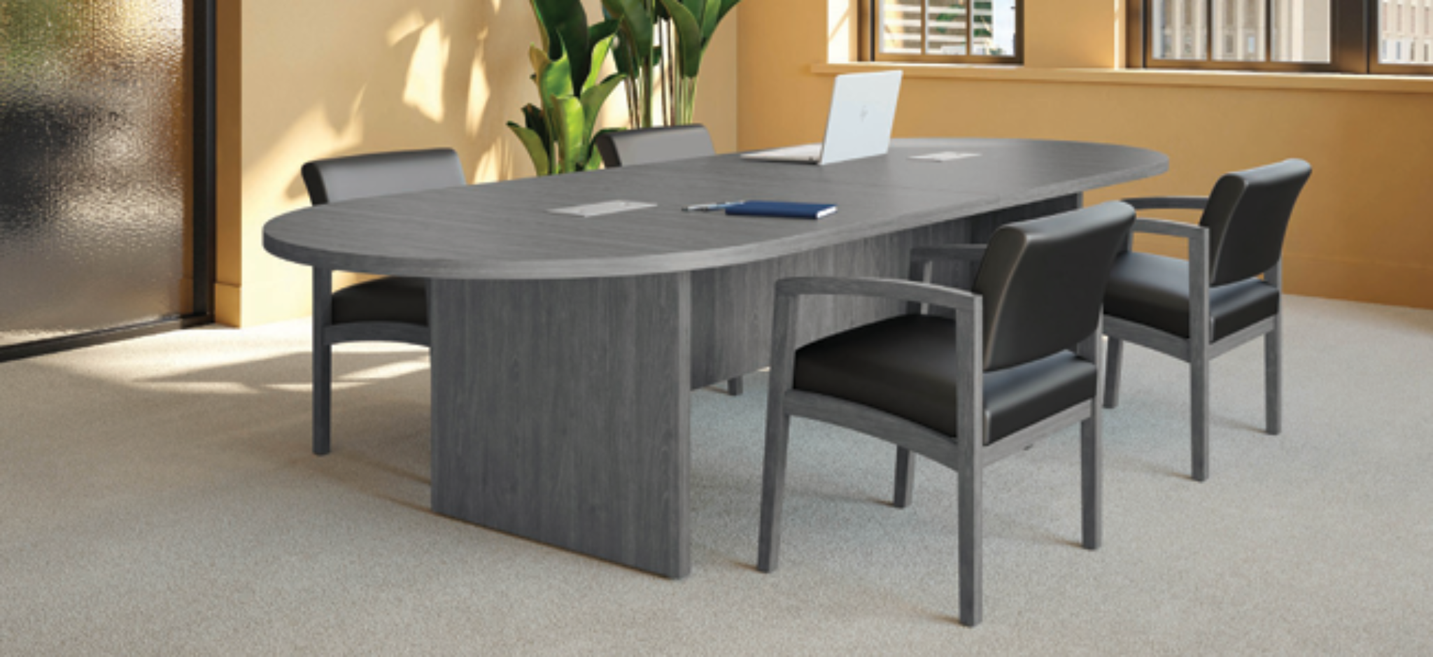 Redmond Wood Guest Seating Newport Gray