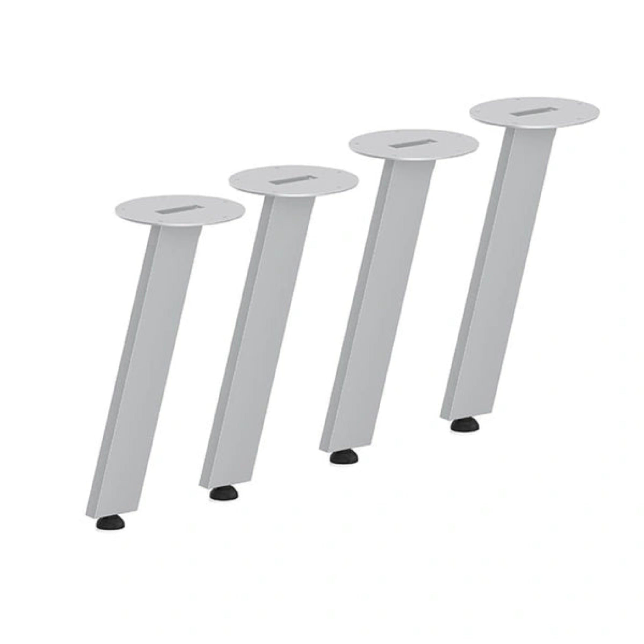 Round Coffee Table with Silver VA Metal Leg Base 