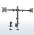 Clamp-On Telescoping Dual Monitor Arm