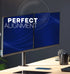 Clamp-On Telescoping Dual Monitor Arm
