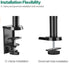 Clamp-On Pneumatic Monitor Arm