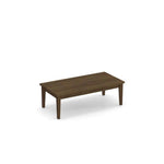 Solid Wood Base Coffee Table Modern Walnut