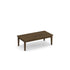 Solid Wood Base Coffee Table Modern Walnut