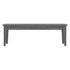 Solid Wood Base Coffee Table Newport Gray