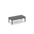 Solid Wood Base Coffee Table Newport Gray