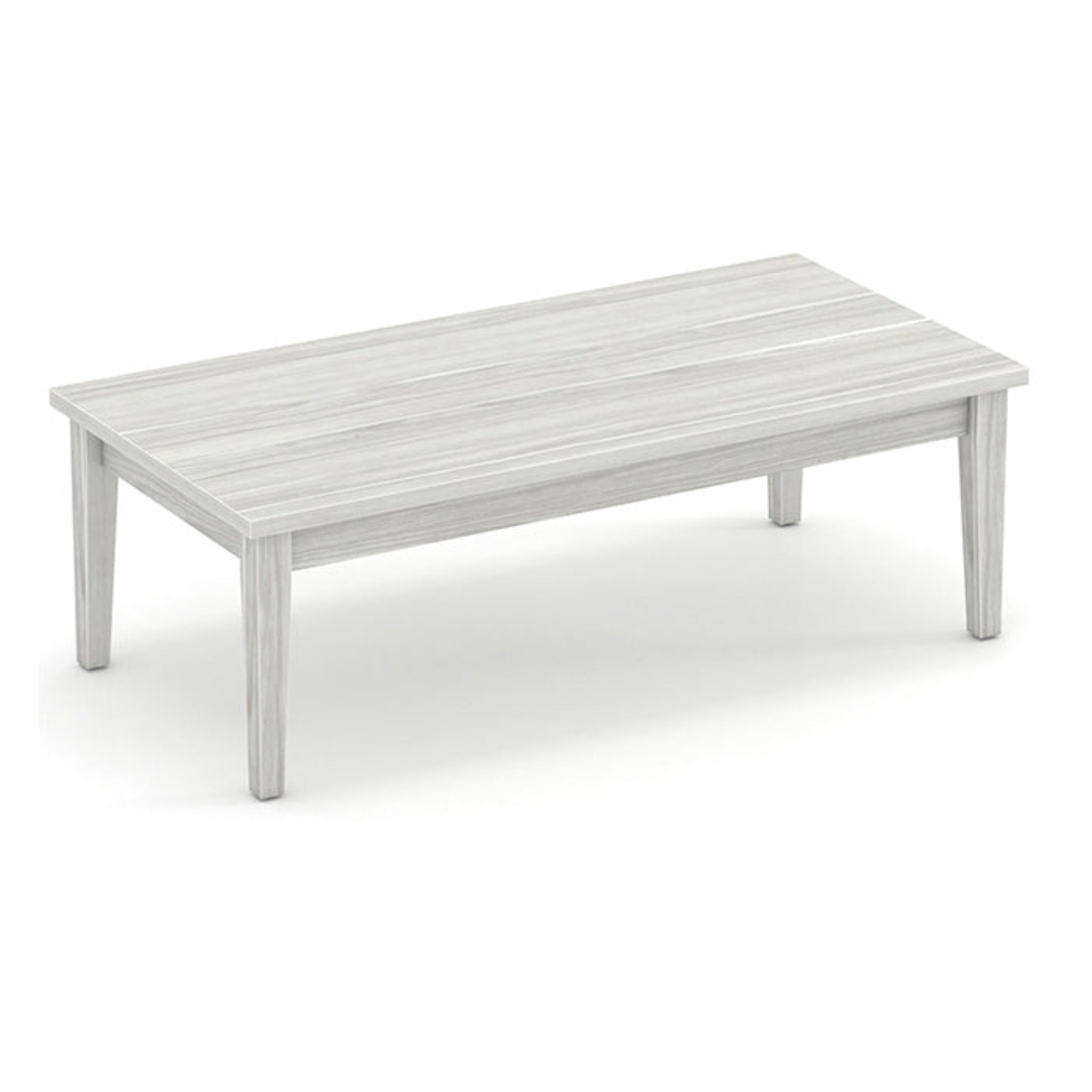 Solid Wood Base Coffee Table Silver Birch