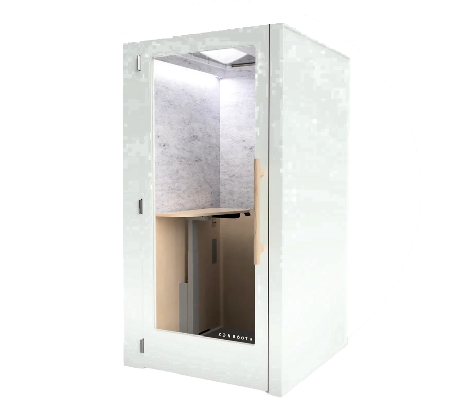 Zenbooth Solo Pro — White exterior, product view on white