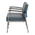 Vitality Medical 2-Seat Bench, shared full arm, angled view