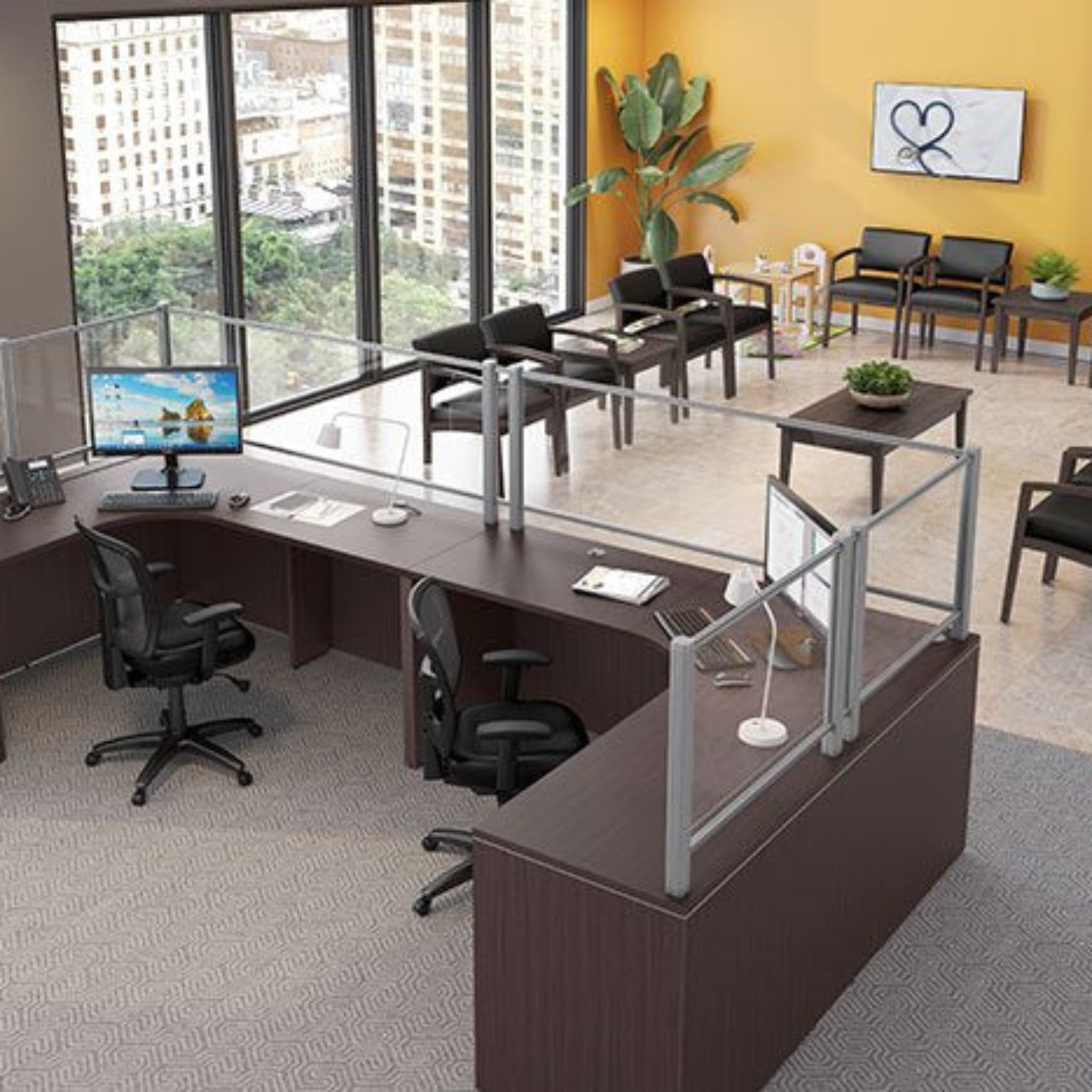 Y-Series Mid-Back Mesh Task Chair Black