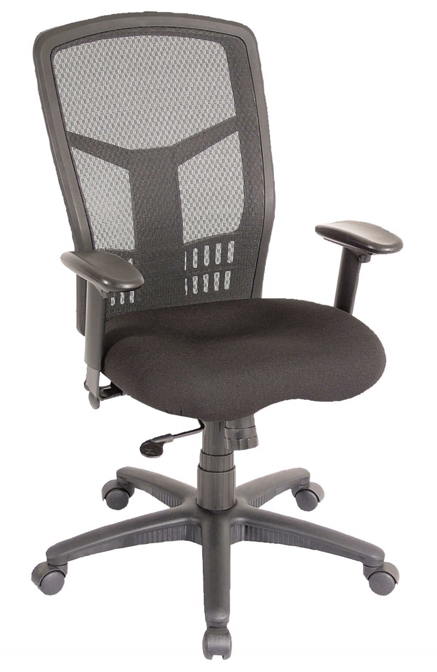 CoolMesh Synchro-Tilt High Back Chair with Adjustable Arms and Seat Slider
