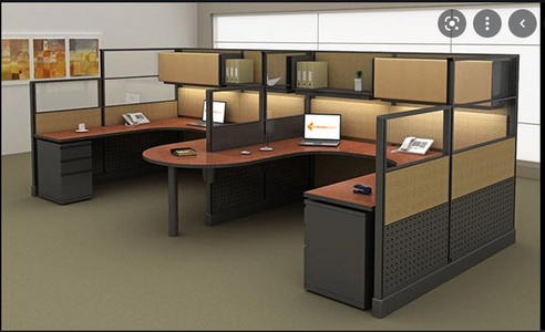 Herman Miller 8x8 Refurbished Cubicles with Glass Inserts