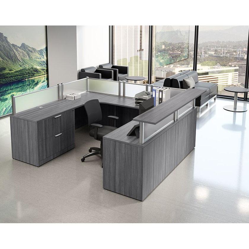 Classic Laminate Reception Center Desk