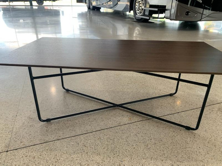 Coffee Table with Steel Rod Base
