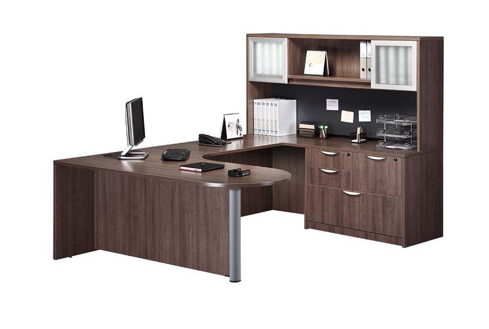 U Shape Desk with Radial Return