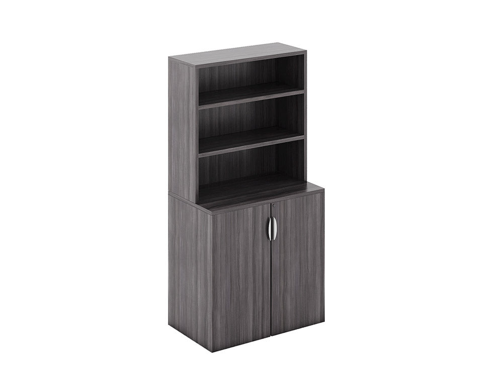 Large Storage Cabinet with Bookcase