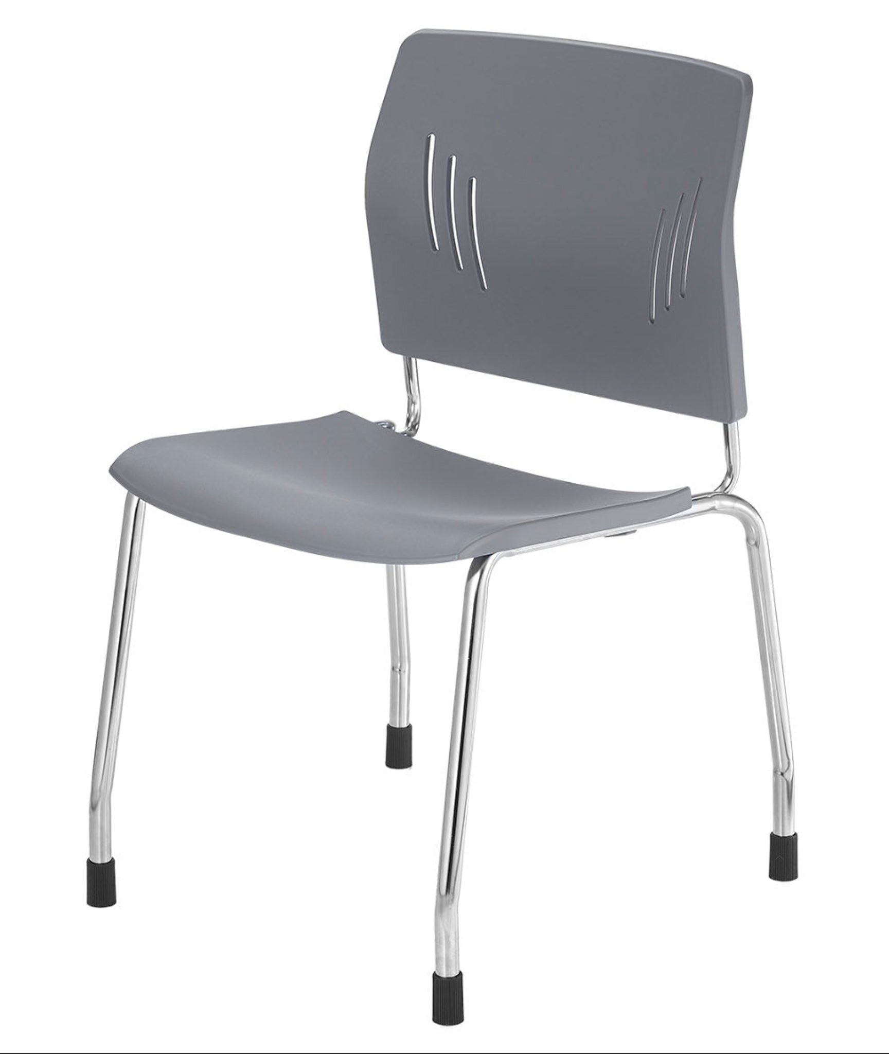 Agenda Plus 4-Leg Stacking Chair Gray