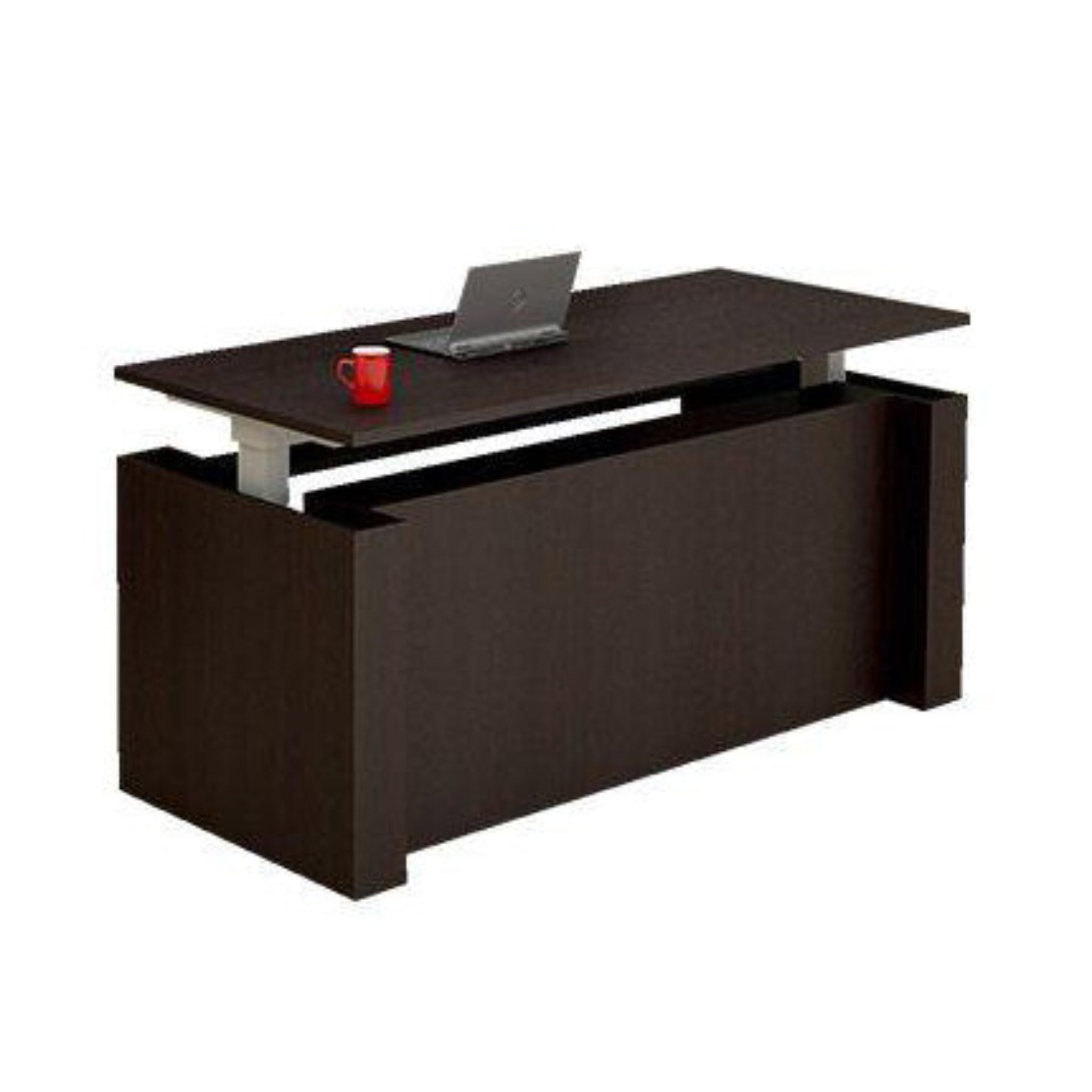 Executive Deluxe Laminate Height Adjustable Desk Espresso