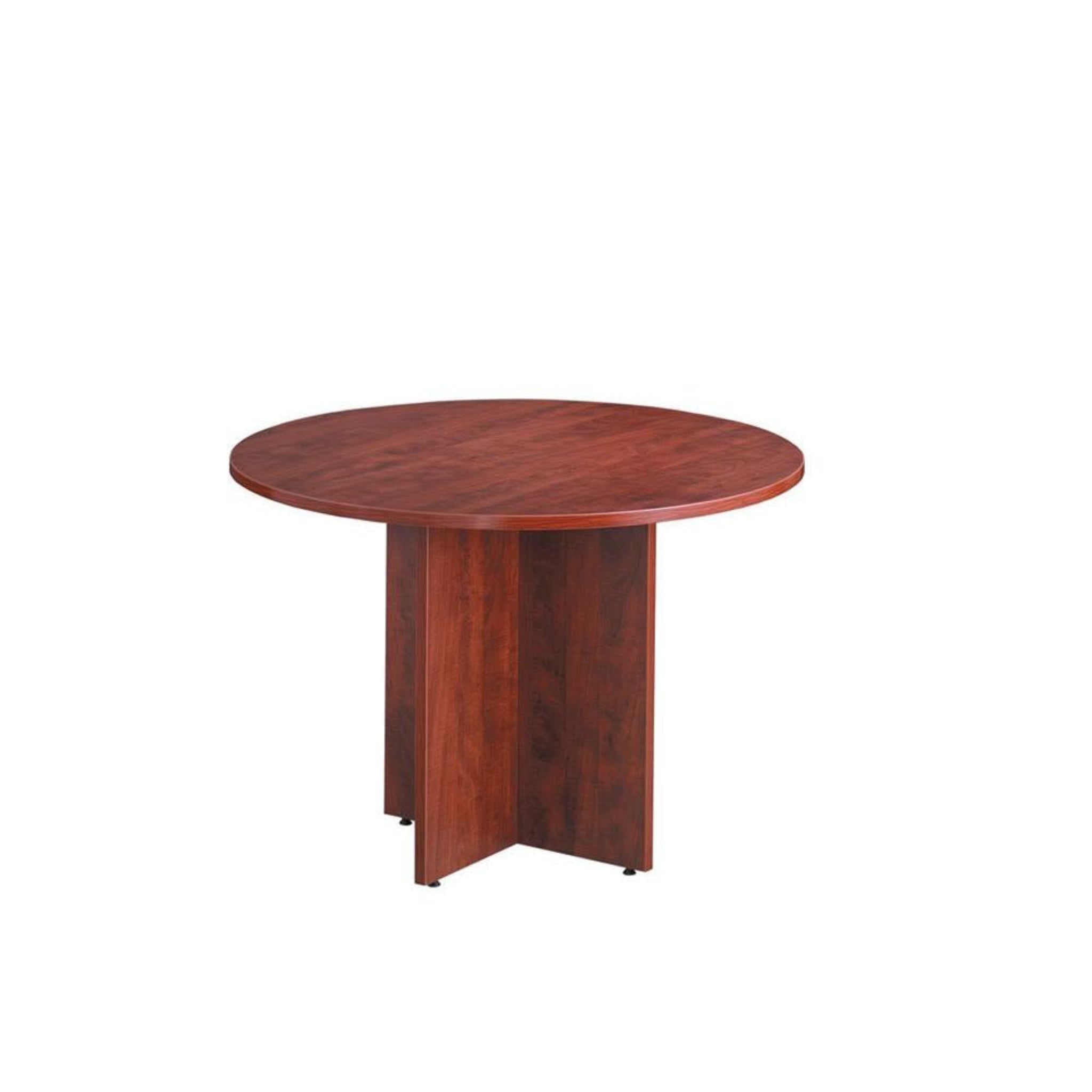 Laminate Cross Base Table Cherry