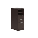 Deluxe Pedestal Box-Box-File with Open Shelving