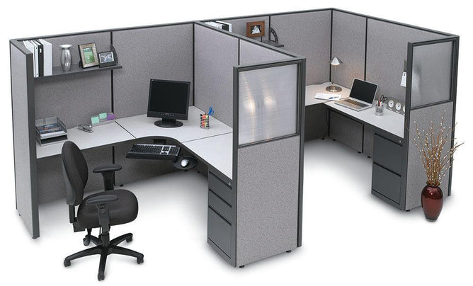 The SpaceMax Divider Panels in workspace environment.